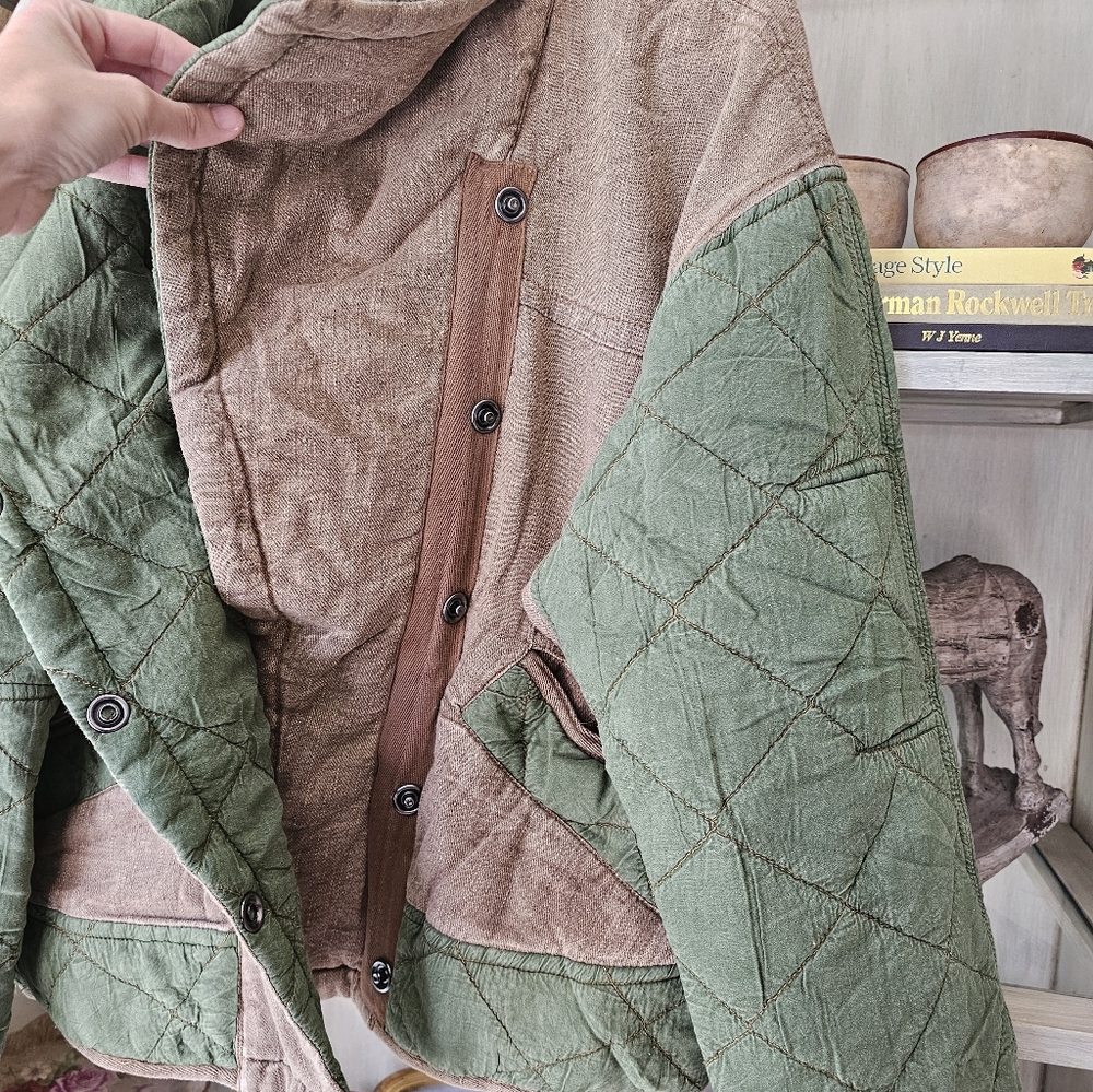 RARE ✨️ Free People x We The Free Hope Military Quilted Jacket - Picture 8 of 9